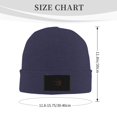 thumbnail image 3 of ZICANCN Basketball Ball Silhouette Knit Beanie Hat, Winter Cap Soft Warm Classic Hats for Men Women, Navy Blue, 3 of 8