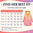 thumbnail image 3 of Jinhomg Girls Rain Jackets Waterproof Hooded Fleece Lined Raincoats Print Water-Resistant Lightweight Windbreakers for Kids 6 Years, 3 of 7