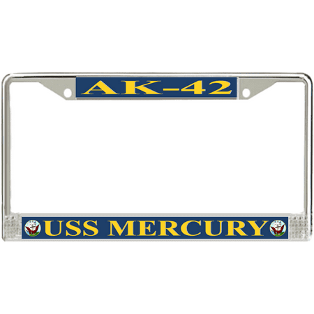 USS Mercury AK-42 License Plate Frame