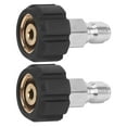 thumbnail image 1 of 2X Pressure Washer Twist Connect M22 14mm x 3/8 Inch Quick Disconnect Plug High Pressure B Fitting, 5000 PSI, TWIS281, 1 of 8