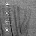 thumbnail image 3 of Martex Easy Living 3-Piece Twin Microfiber Sheet Set | Brushed Soft Easy Care | Gray Crosshatch, 3 of 9