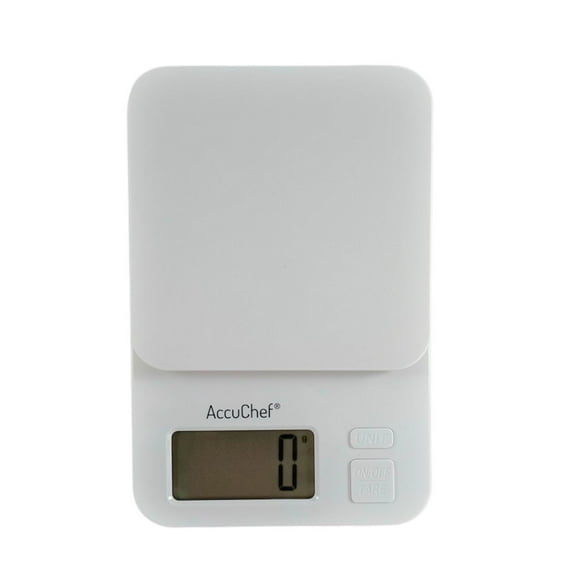 AccuChef Compact Digital Scale, in White or Red