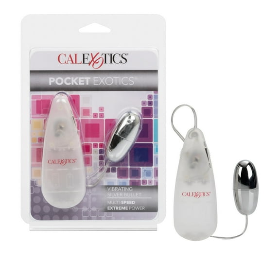 California Exotic Novelties Pocket Exotics Bullet Vibrator, Silver