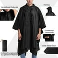 thumbnail image 3 of Chaquetas impermeables ligeras, reutilizables, antidesgarros, transpirables, impermeables multiusos con capucha, manta protectora plegable, lona de refugio, ideal para exteriores, camping,, 3 of 6