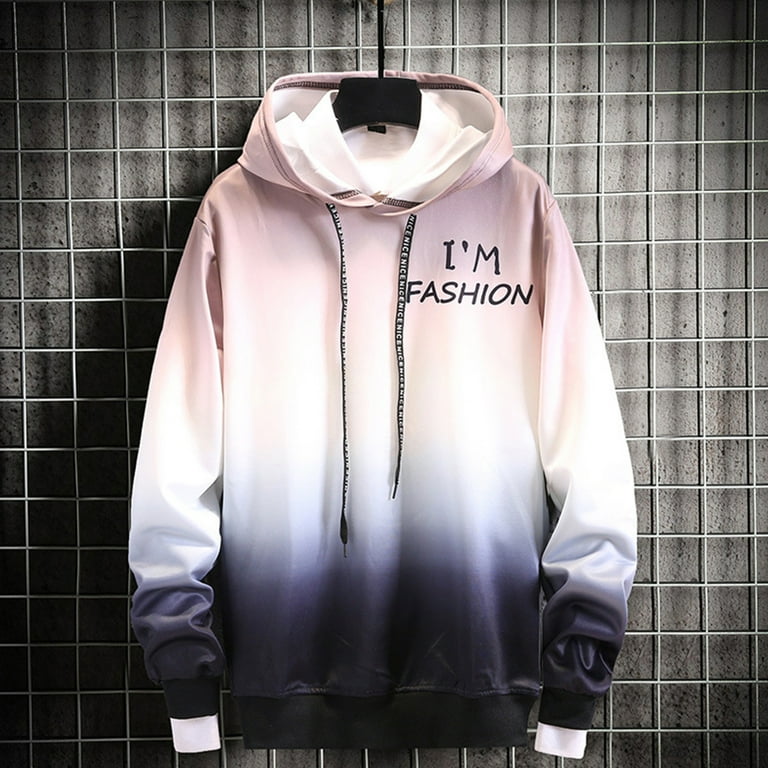 Gradient color hoodie hot sale