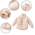 thumbnail image 2 of MXIEZI Toddlers Kids Baby Lapel Warm Cotton Jacket Button Snowsuit Outerwear for Boys Girls Winter Cotton Jacket Coats for 1-12 Years old, 2 of 9