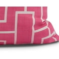 thumbnail image 2 of Simply Daisy, 18" x 18" Screen Lattice , Geometric Print Outdoor Pillow, Pink/Fushcia, 2 of 2