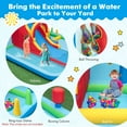thumbnail image 4 of Gymax Inflatable Water Slide w/ Long Slide Climbing Wall Splash Pools w/ 950W Blower, 4 of 8