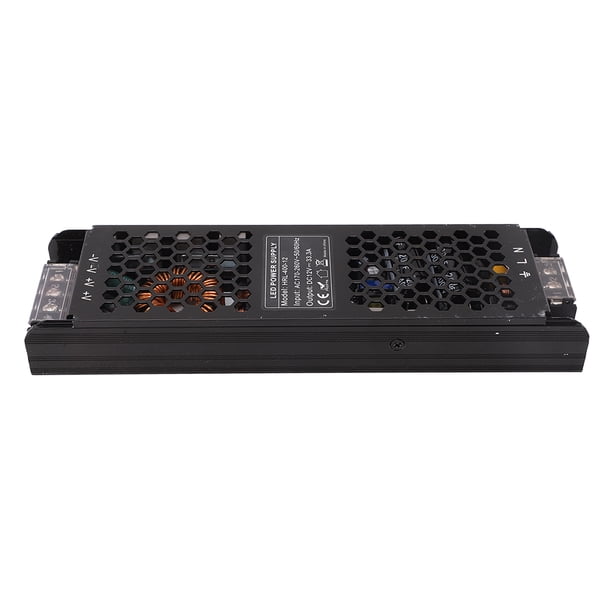 Fuente de alimentación conmutada de voltaje constante de 400 W para transformador adaptador de tira LED larga CA 170-260 V CC 12 V