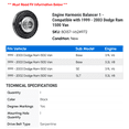 thumbnail image 2 of Engine Harmonic Balancer 1 - Compatible with 1999 - 2003 Dodge Ram 1500 Van - Autopart Premium, 2 of 2