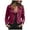 Wine, variant on leather jacket women motorcycle coat for bike Womens deerskin short lapel Long Sleeve Open Front Short Cardigan Zipper Jacket Coat Top