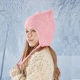 thumbnail image 2 of Kids Girls Beanie Cute Hat Outdoor Warm Solid Hats Kids Pullover Hat One Size, 2 of 5