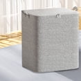 thumbnail image 7 of Joernso Quilt Storage Bag Zipper Closure with Handle Clothes Storage Basket Closet Organizer Housemoving Package Duvet Cover Bed Sheets Wardrobe Storage Bag, 7 of 7
