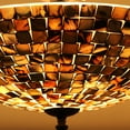 thumbnail image 3 of Radiance Goods Mosaic-Style 2 Light Semi-Flush Ceiling Fixture 16" Wide, 3 of 5