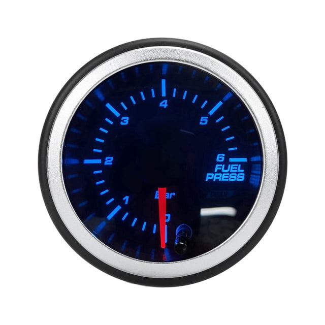 Kit de medidor de presión de combustible de 52 mm, LED, 10 colores, probador de presión de 100 PSI, 0 a 6 bar, para autos de carreras, camiones, 12 V