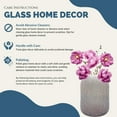 thumbnail image 6 of Bergamo Art 8" Decorative Handmade Patterned Glass Vase in Light Pink, 6 of 6