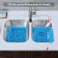 thumbnail image 4 of GFDYREE BliGli Tapis d'Évier PVC Écologique Cuisine Protège-Évier Ajustable 2 Pack (Bleu), 4 of 6