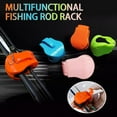 thumbnail image 3 of Multifunctional Rod Holder, 8PCS Fishing Rod Clips, Rubber Fish Pole Clips, Tackle Ties Cable Holders Fit, Pressure-Resistant Protection, Fishings Accessories for Various Sizes Fishing Pole, 3 of 9