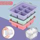 thumbnail image 3 of Silicone Ice Mold - 3-Pack, 18 Large Cubes, Flexible and Stackable, 3 of 5