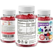 Dr. Moritz Kids Magnesium Gummies Sugar-Free Supplement for Children, Sugar-Free Magnesium Chews for Kids & Adults (120 Count (Pack of 2))
