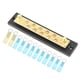 thumbnail image 2 of Integrated Bus Bar Busbar Board Dual Row 10 Position M6 Terminal Stud 150A DC 48V for Truck Car Yacht Boat, 2 of 5