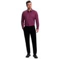 thumbnail image 5 of DARING DIVA Men's Point Collar Long Sleeve Button Down Formal Shirts 3XL Burgundy, 5 of 7