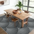 thumbnail image 2 of HOMERRY Rugs for Living Room 5' x 7' Washable Non Slip Soft Indoor Carpet Contemporary Stripes Print Accent Rug for Bedroom Black, 2 of 7