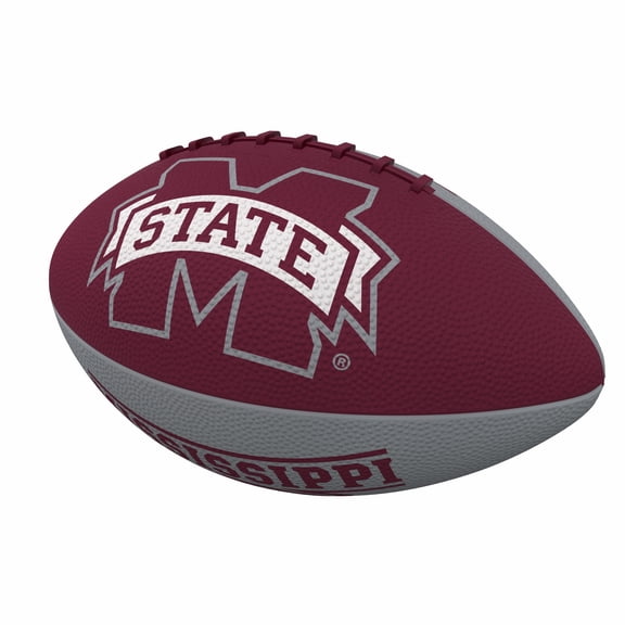NCAA Mississippi State Pinwheel Logo Junior Size Rubber Football