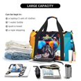thumbnail image 5 of Bingfone Rainbow Bulldog Sunglasses Print Travel Duffel Tote Bag,Waterproof Shoulder Weekender Bag For Women and Men Swim Sports Travel Gym Bag，Foldable and expandable bag Lightweight, 5 of 7