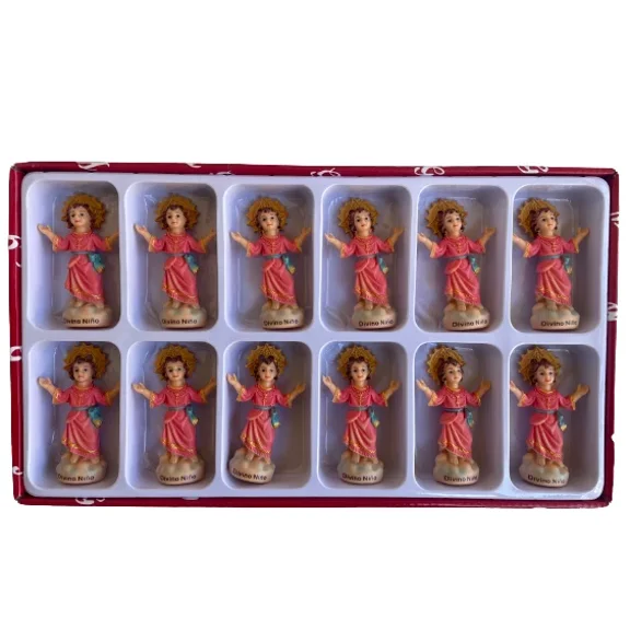 Divino Niño Mini 3" Set 12 Pcs Religious Figurine Divine Child Jesus Set