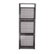 thumbnail image 5 of Cesta de almacenamiento colgante de alambre para colgar cebollas, para montar en la pared, de hierro, para almacenar alimentos, estilo rústico, cesta 3 cuadrícula, 5 of 8