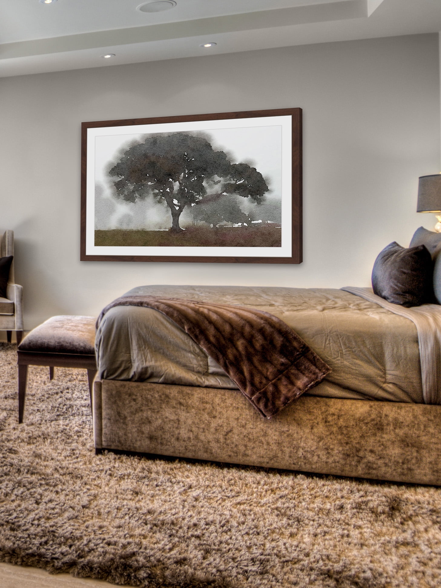 "There Was a Tree" Framed Painting Print