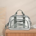 thumbnail image 6 of Vikakiooze Clear Travel Duffel Bag Sports Tote Gym Bag Shoulder Weeken Der Overnight Bag Wet Dry Separation Fitness Bag HandHeld OneShoulder Yoga Exercise, 6 of 6