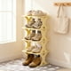 thumbnail image 1 of Zapatero de Esquina Ensanchado y Grueso | Pequeño Organizador de Plástico Extraíble y Lavable | Fácil Instalación Sin Herramientas | Diseño de Rejillas Ventiladas para Hombres, Mujeres y Niños | para, 1 of 5