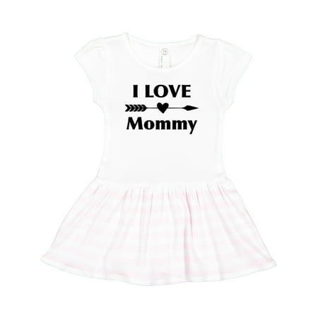 

Inktastic I Love Mommy Gift Toddler Girl Dress