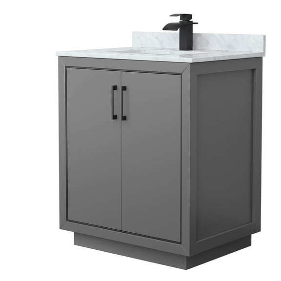 Wyndham Collection Wcf1111-30S-Nat-Mxx Icon 30" Free Standing Single Basin Vanity Set -