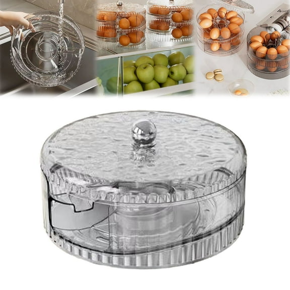 Food Storage Containers,Stackable Egg Dispensers And Storage | Refrigerator Automatic Rolling Egg Containers | Space Saving Refrigerator Storage Rolling Egg Dispensers And Arrangers