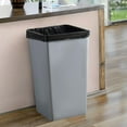 thumbnail image 2 of Heavy-Duty 50 Gallon Recycling Bin, Square Trash Can, Commercial Garbage Bin, Durable Waste Container, Waste Bin, Plastic Wastebasket for Garage, Restaurants, Office, Kitchen, 2 of 5