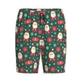 thumbnail image 3 of Picia Santa Claus Pajama Shorts for Men, Men's Pajama Bottoms, Sleepwear,Short Pajama Pants-Small, 3 of 9