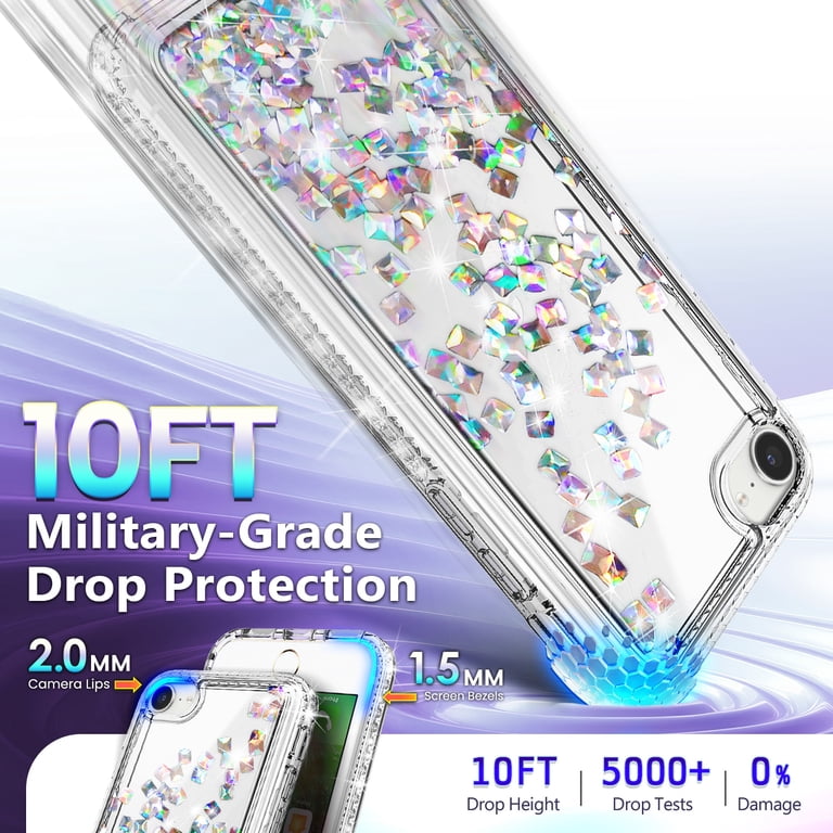 Nagebee Glitter Liquid Case for iPhone SE & iPhone 6/7/8 photo 2