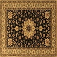 thumbnail image 1 of Ahgly Company Indoor Square Persian Brown Traditional Area Rugs, 7' Square, 1 of 4