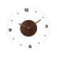 thumbnail image 2 of Reloj de pared de acrílico transparente, reloj de pared de madera vintage, redondo, con movimiento silencioso para cocina, sala de estar, baño, Marrón oscuro 30 cm, 2 of 8