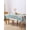 Turquoise, variant on Turquoise Gray Table Cloth, Country Retro Mottled Texture Wood Grain Waterproof Tablecloth for Rectangle Tables, Reusable Washable Fabric Table Cover for Restaurant Kitchen Dining Tables 60"x120"