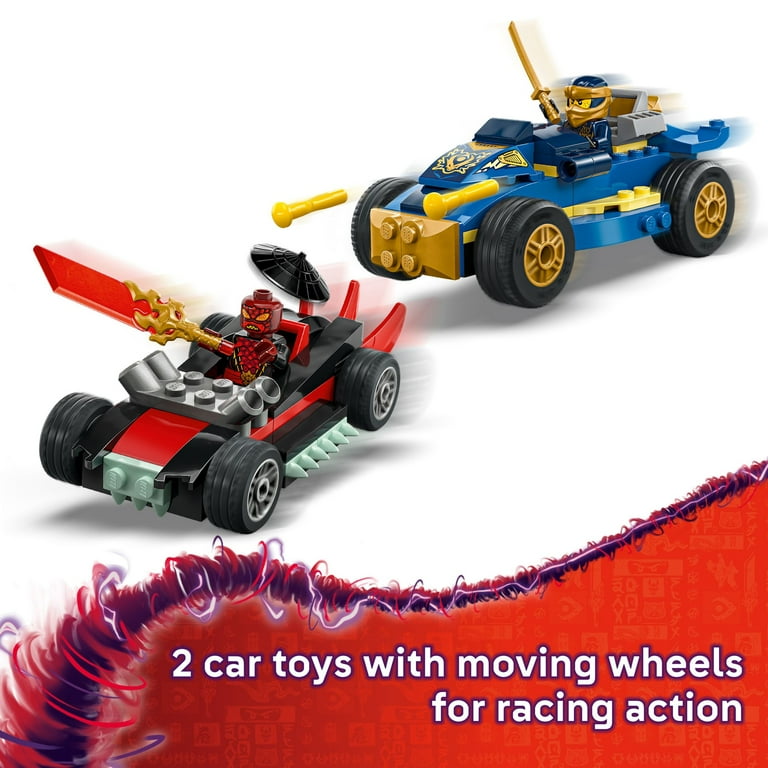 LEGO NINJAGO Rogue vs. Drix Race Car Duel Building Toy for