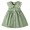 Green, variant on 9 Months Baby Girls Dress Infant Girls Summer Sleeveless Dress 12 Months Girls Embroidering Collar Solid Color Dress Green
