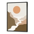 thumbnail image 3 of Designart 'Full Moon In Terracotta Tones Mountains' Modern Framed Canvas Wall Art Print, 3 of 5