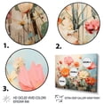 thumbnail image 3 of Designart "Coral Beige Cactus Representation Colorfuled Acrylic" Floral Floater Framed Canvas Art Print, 3 of 7