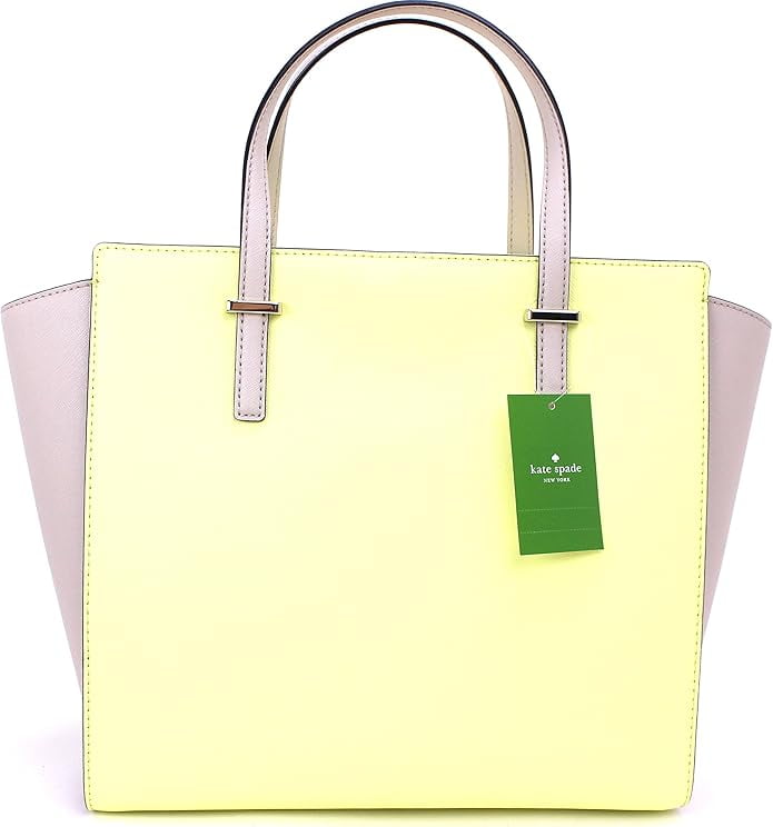 Kate spade cedar street Hayden Large Saffiano Leather tote, lemonade