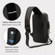 thumbnail image 4 of Bolso de hombro antirrobo con eslinga deportiva de carga, bolso de hombro antirrobo impermeable, mochila cruzada en el pecho, 4 of 4