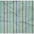 thumbnail image 4 of oneOone Organic Cotton Poplin Twill Fabric Multicolor Stripe Printed Fabric 1 Yard 42 Inch Wide, 4 of 4